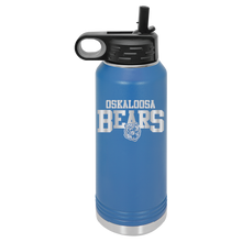 Load image into Gallery viewer, 32oz Water Bottle - Oskaloosa Bears Logo - Laser Engraved
