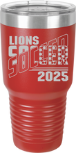Load image into Gallery viewer, 30oz Polar Camel Tumbler - Soccer Split - Laser Engraved
