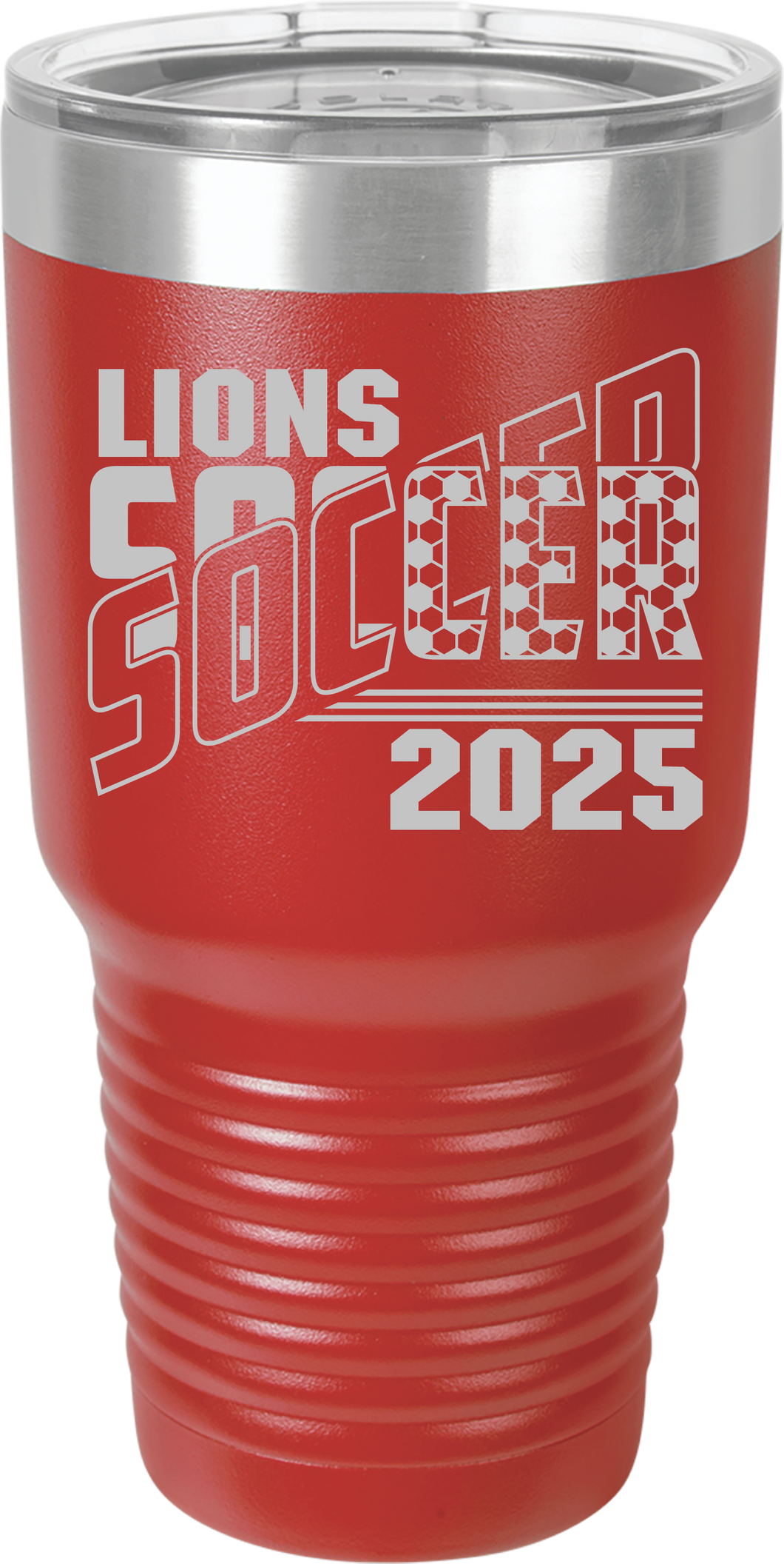 30oz Polar Camel Tumbler - Soccer Split - Laser Engraved