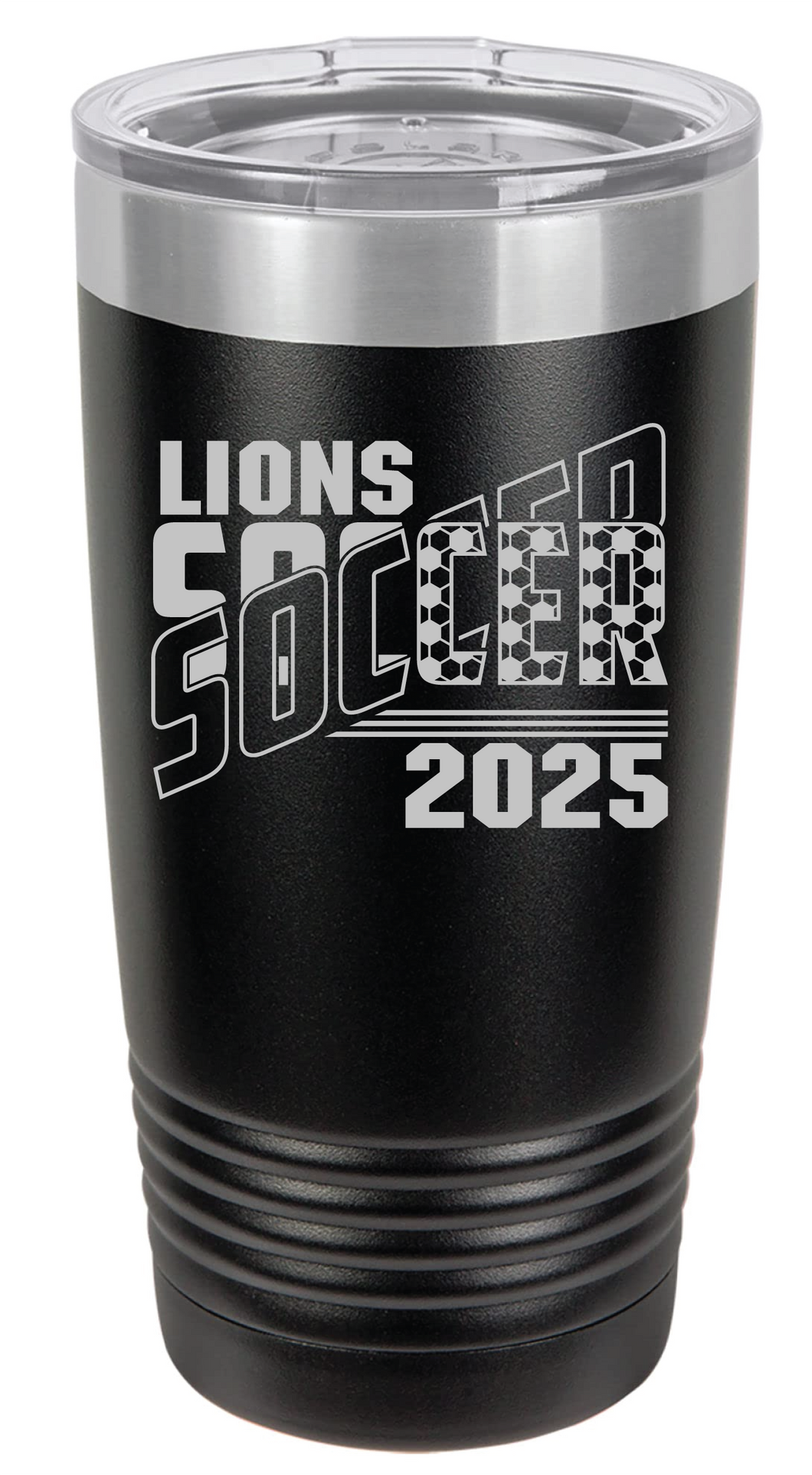 20oz Polar Camel Tumbler - Soccer Split - Laser Engraved