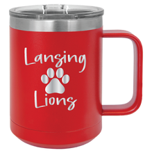 Load image into Gallery viewer, 15oz Polar Camel Mug - Paw Print - Laser Engraved
