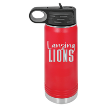 Load image into Gallery viewer, 20oz Water Bottle - Lansing Lions - Laser Engraved
