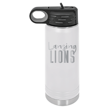 Load image into Gallery viewer, 20oz Water Bottle - Lansing Lions - Laser Engraved
