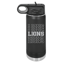 Load image into Gallery viewer, 20oz Water Bottle - Lions - Laser Engraved
