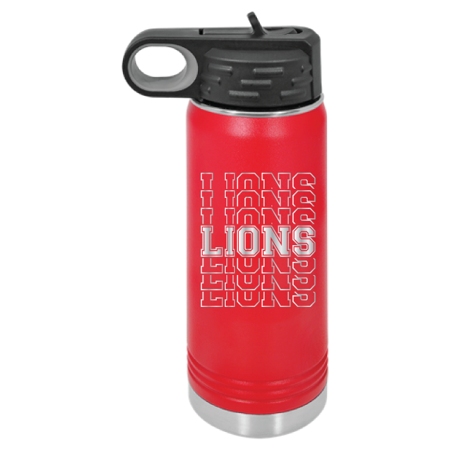 KC East Lions Baseball Custom Water Bottle