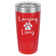 Load image into Gallery viewer, 20oz Polar Camel Tumbler - Paw Print - Laser Engraved
