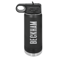 Load image into Gallery viewer, 20oz Water Bottle - Lion Logo - Laser Engraved
