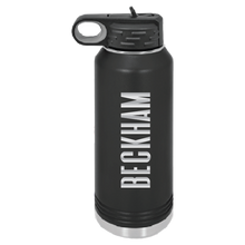 Load image into Gallery viewer, 32oz Water Bottle - Lion Logo - Laser Engraved
