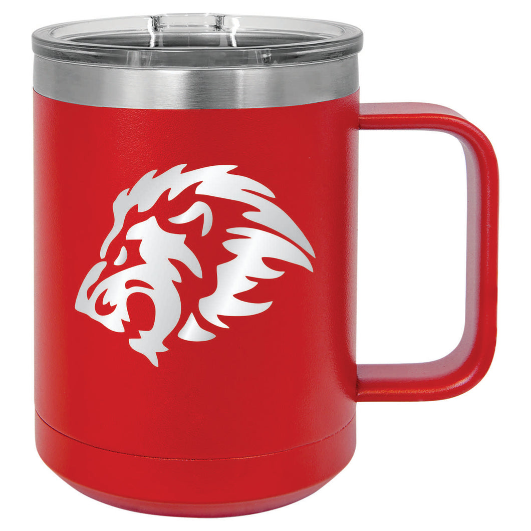 15oz Polar Camel Mug - Lion Logo - Laser Engraved